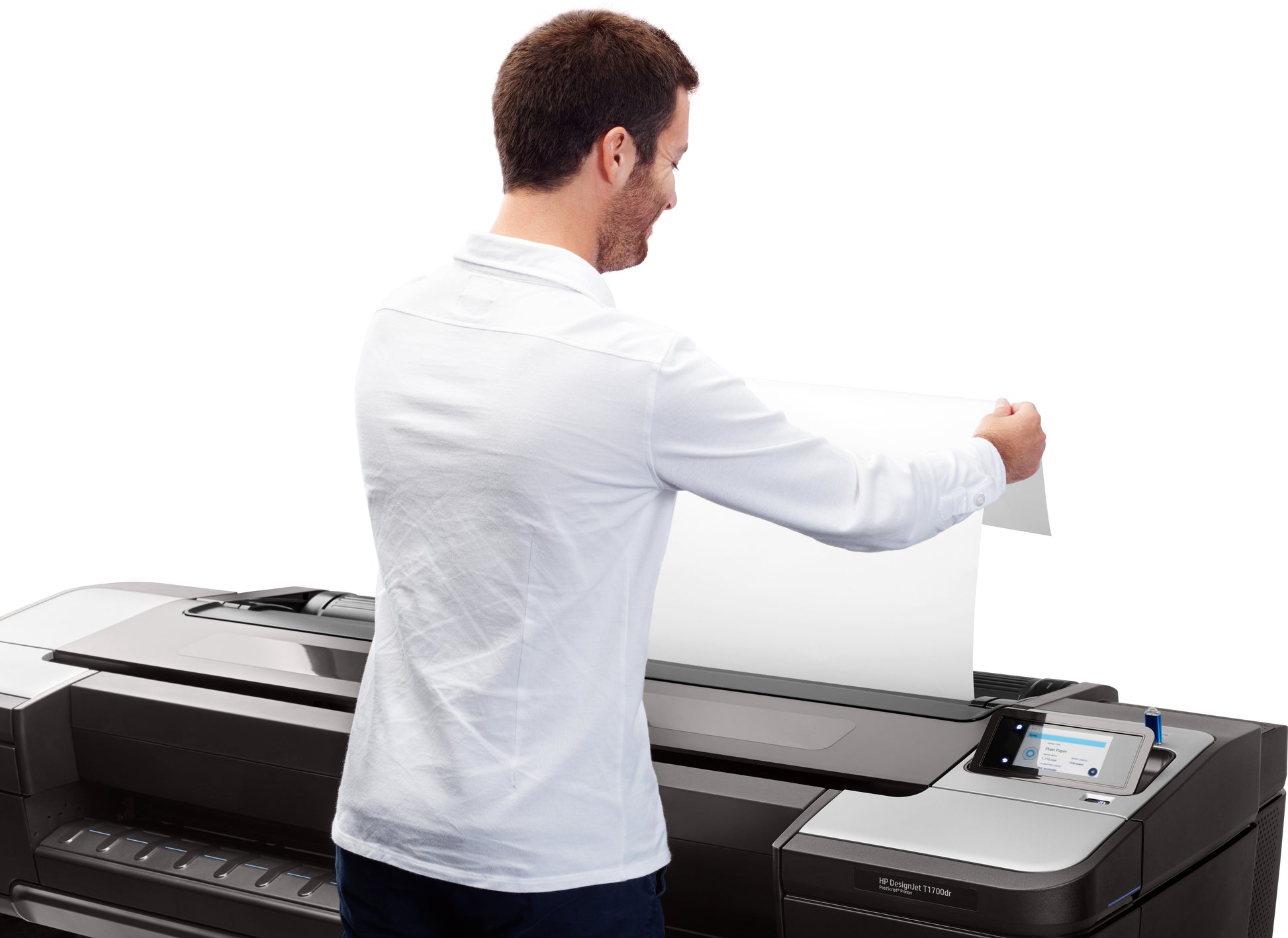 Plotter HP DesingJet T1700 CAD-GIS Inyección de Tinta 44" Resolución 2400x1200