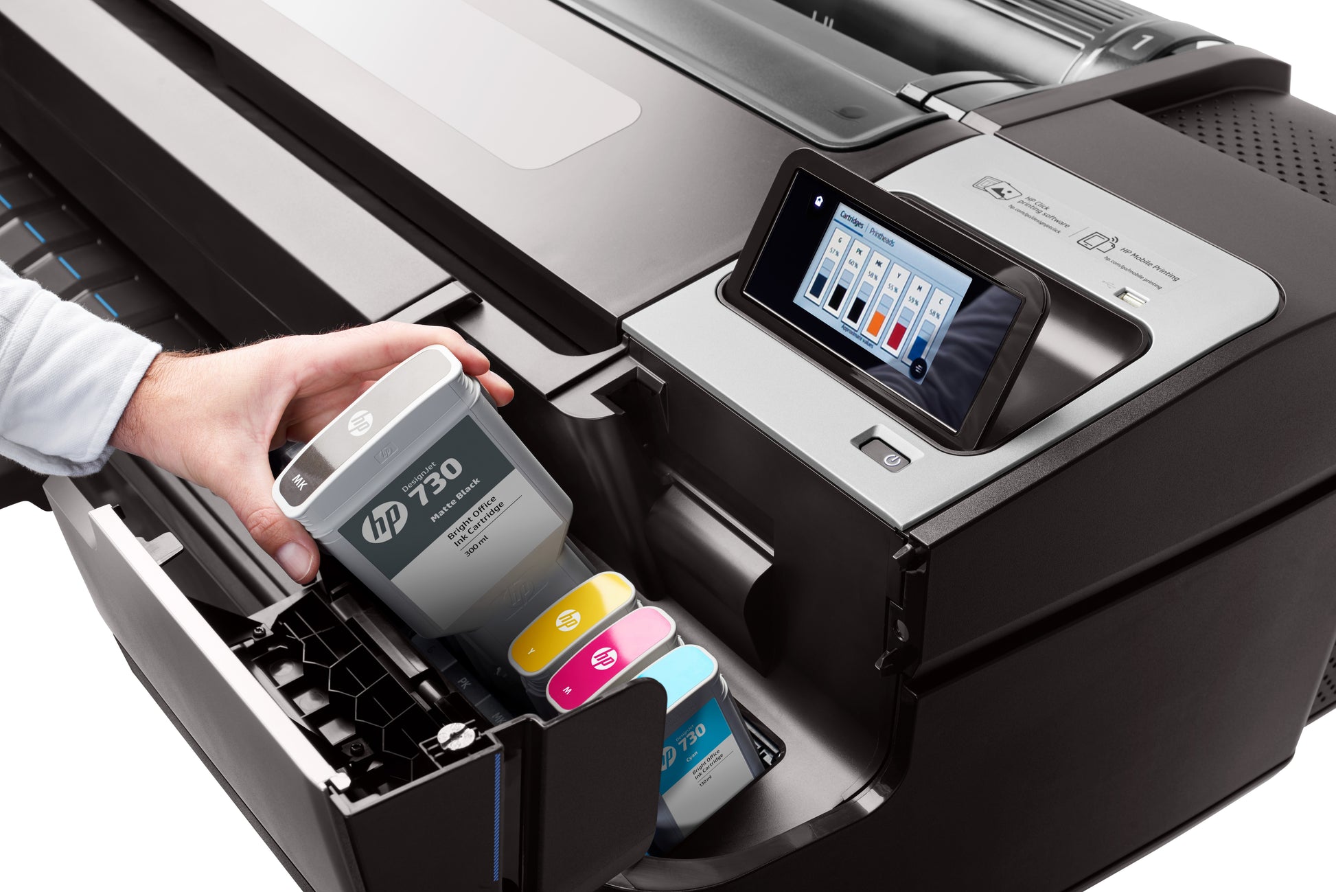 Plotter HP DesingJet T1700 CAD-GIS Inyección de Tinta 44" Resolución 2400x1200