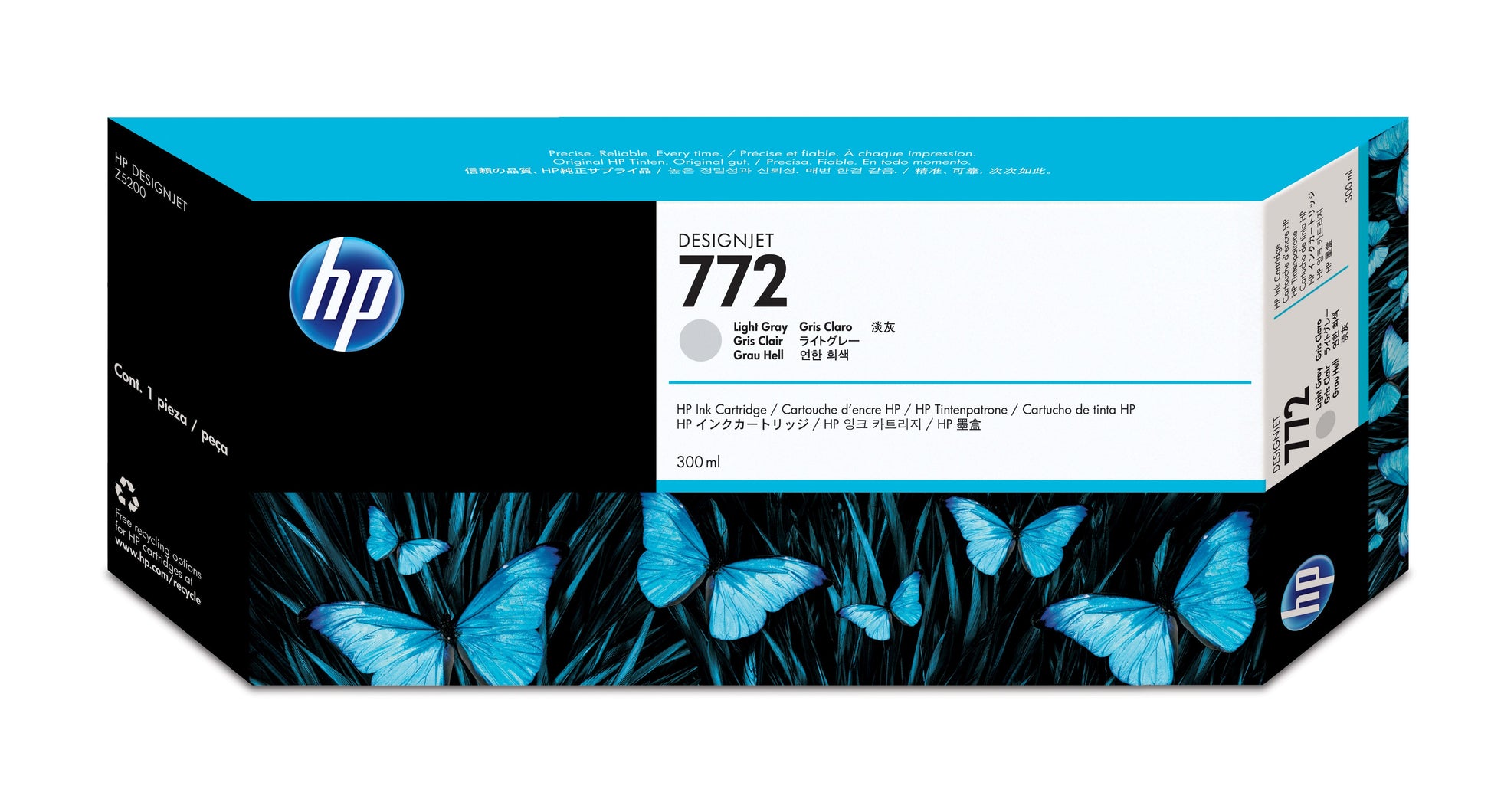 Tinta hp lf 772 gris designjet z5200 300ml