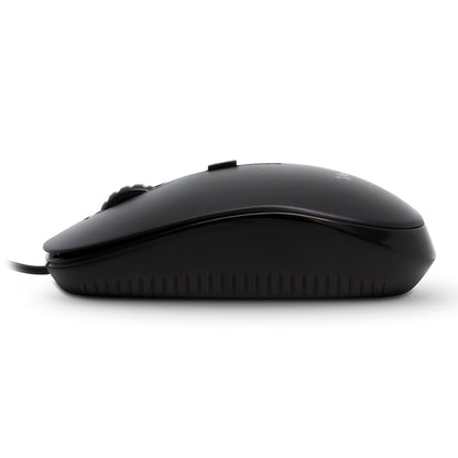 Mouse Vorago MO-100 Óptico Alámbrico USB 800/1200dpi Color Negro