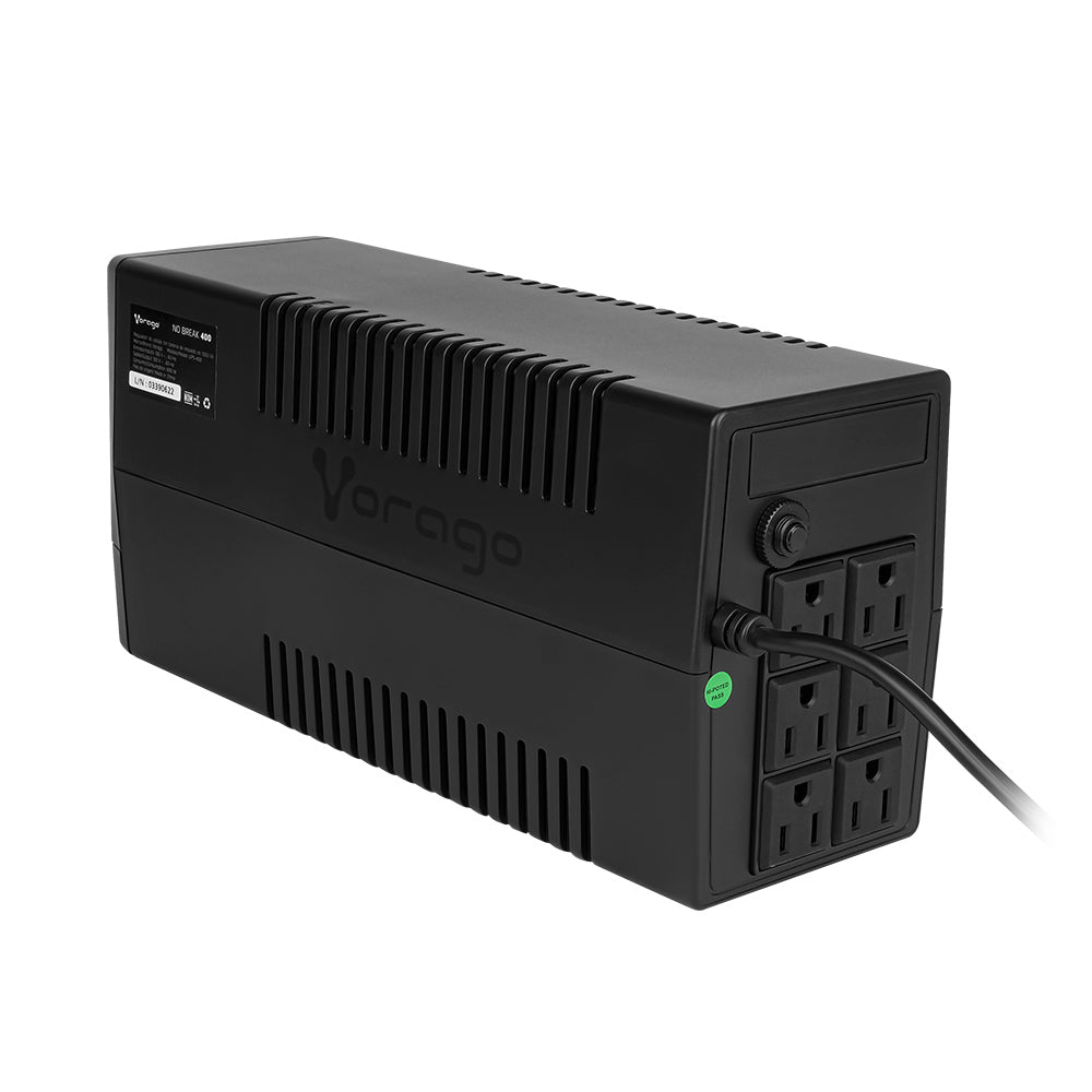 UPS Vorago UPS-400 No Break 1000VA/600W Batería Respaldo 6 Contactos