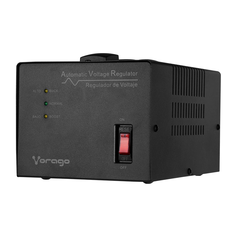 Regulador de Voltaje Vorago AVR-400 3000VA/1800W 4 Contactos para Electrodomésticos y Oficina
