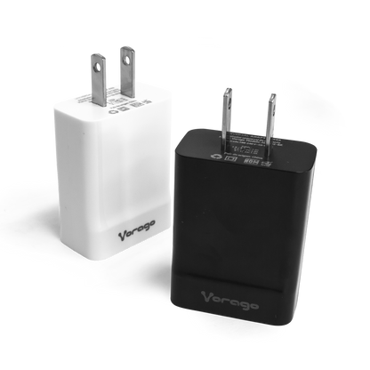 Cargador Vorago AU-302 Pared Carga Rápida 2.4A USB Color Blanco