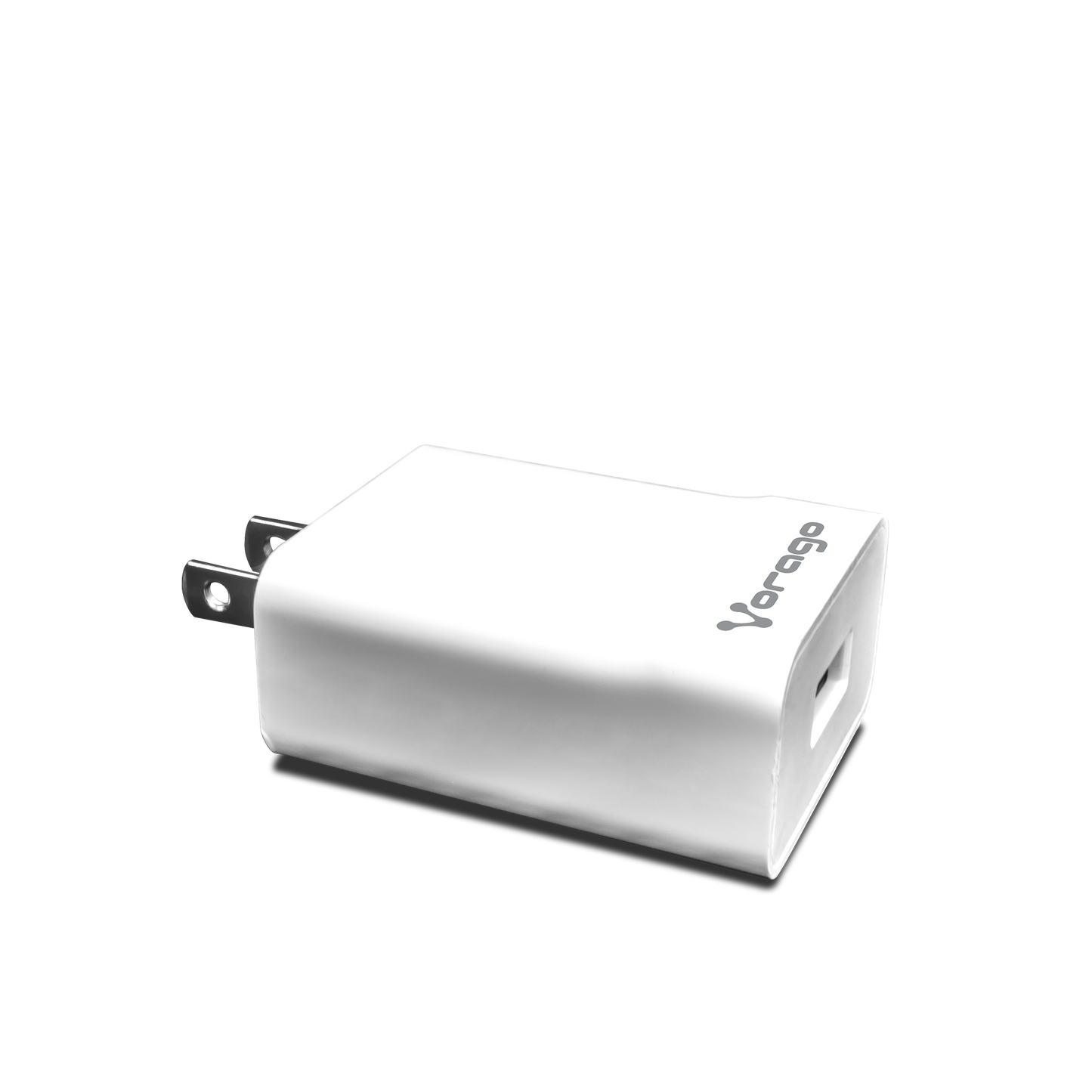 Cargador Vorago AU-302 Pared Carga Rápida 2.4A USB Color Blanco