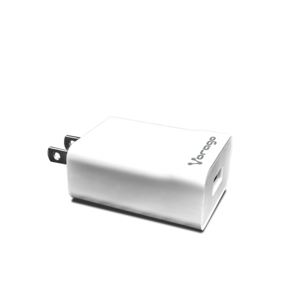 Cargador Vorago AU-302 Pared Carga Rápida 2.4A USB Color Blanco