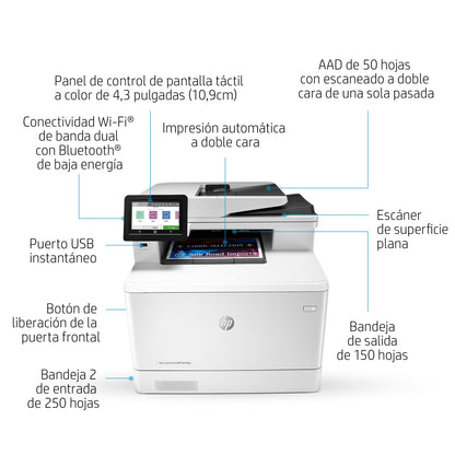 Multifuncional HP LaserJet Pro M479fdw Color