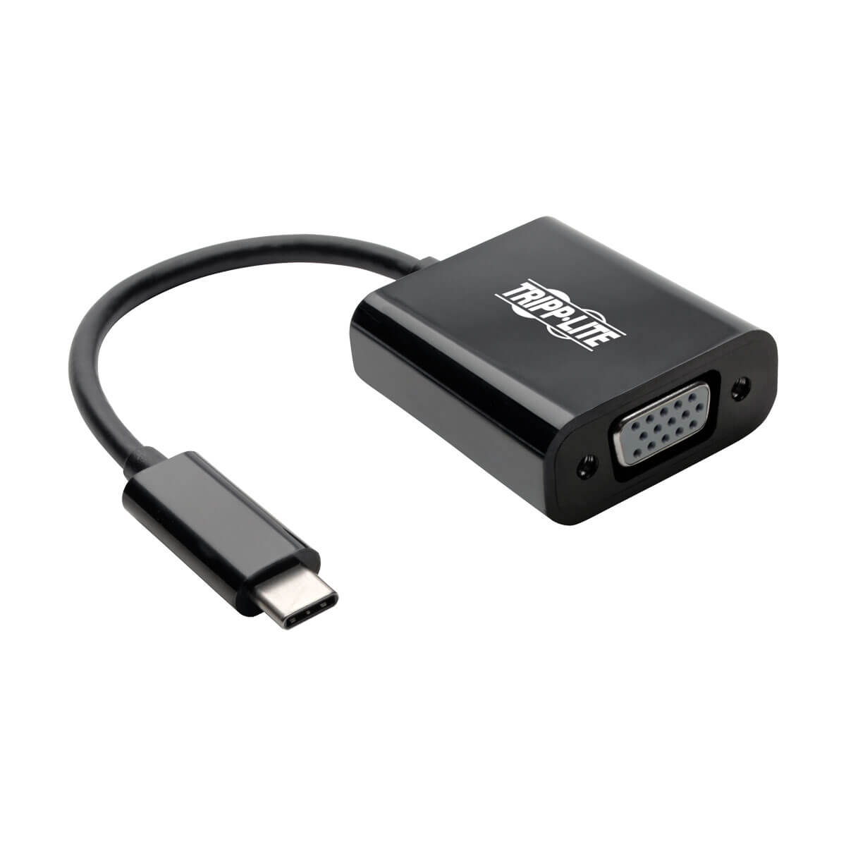 Adaptador Tripp Lite USB-C a VGA con Modo Alterno DP 1.2 Color Negro