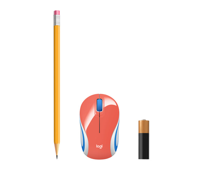 Mouse Logitech M187 Mini Inalámbrico 1000 dpi Color Coral