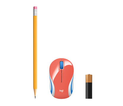 Mouse Logitech M187 Mini Inalámbrico 1000 dpi Color Coral
