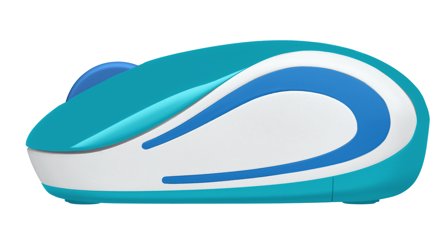 Mouse Logitech M187 Mini Inalámbrico 1000 dpi Color Verde Azulado