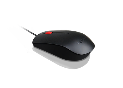 Mouse Lenovo Essential USB 1600dpi Color Negro