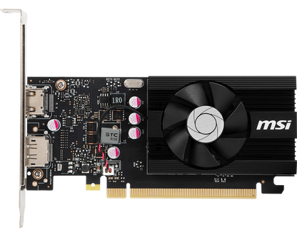 Tarjeta Gráfica MSI NVIDIA GeForce GT1030 2GB OC DDR4 PCIe HDMI/DP Bajo Perfil