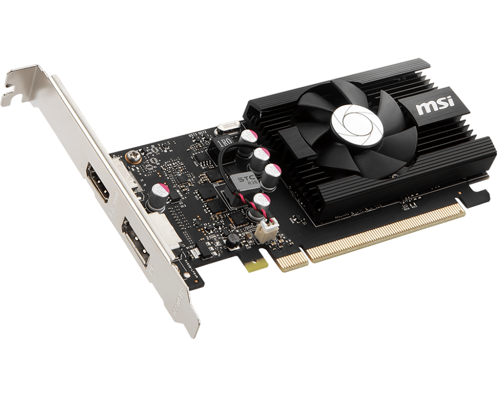 Tarjeta Gráfica MSI NVIDIA GeForce GT1030 2GB OC DDR4 PCIe HDMI/DP Bajo Perfil