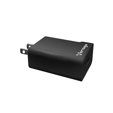 Cargador Vorago AU-302 Pared Carga Rápida 2.4A USB Color Negro