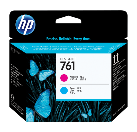 Cabezal hp lf 761 cyan/magenta t7100 400ml