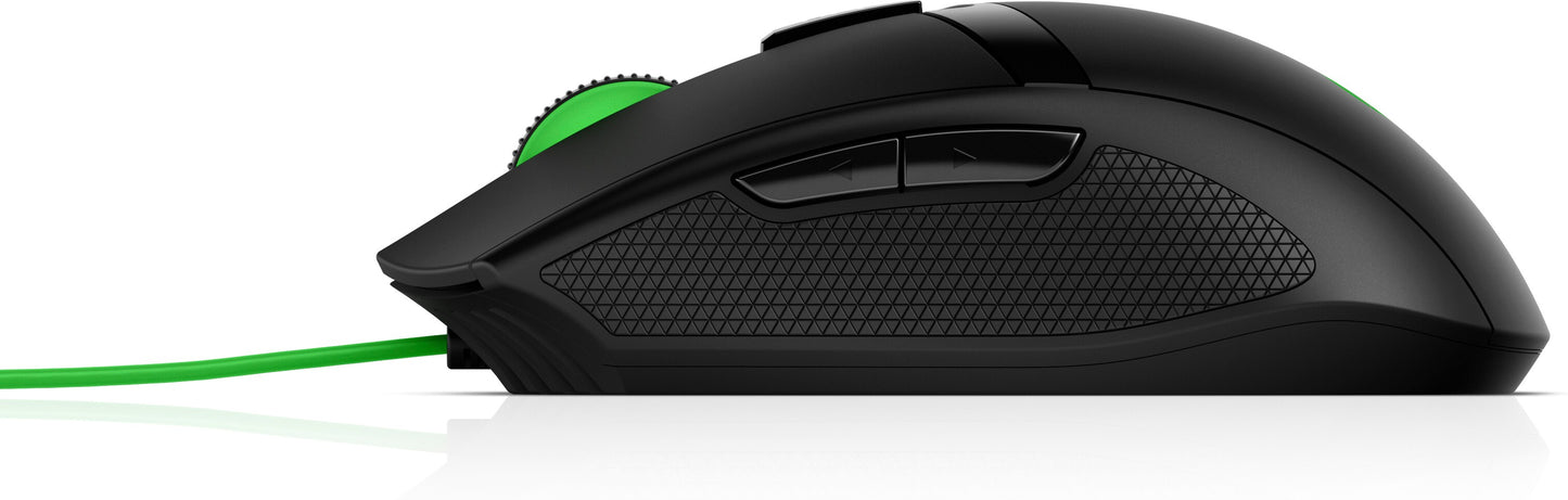 Mouse HP 300 Pavilion Gaming 5000 dpi Color Negro-Verde