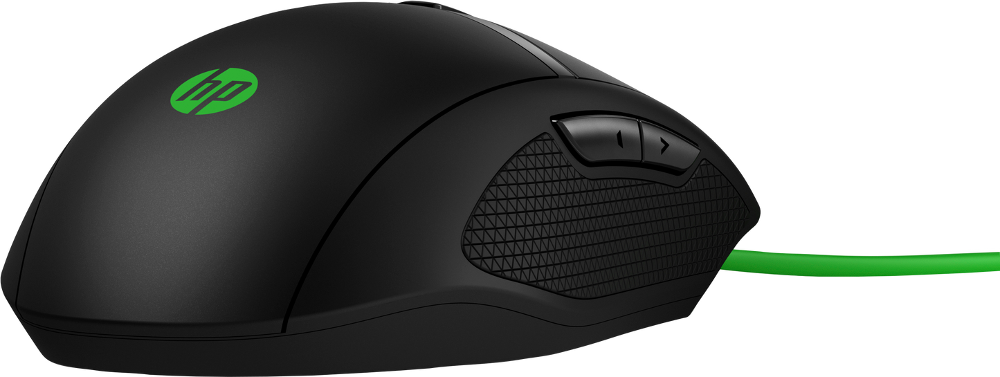 Mouse HP 300 Pavilion Gaming 5000 dpi Color Negro-Verde