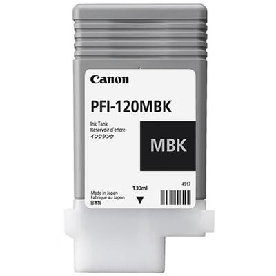 Tinta Canon PFI-120 MBK 130ml Color Negro Mate