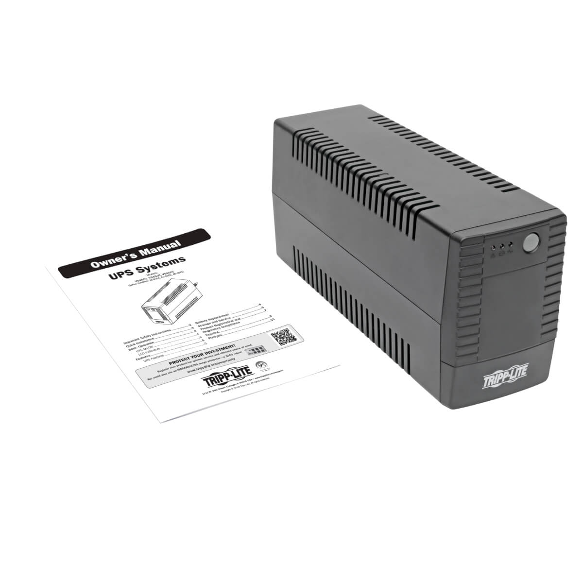 UPS Interactivo Tripp Lite 6 Tomacorrientes 650VA 360W AVR Serie VS 120V 50Hz/60Hz Torre