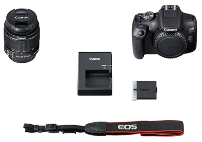 Camara Canon EOS Rebel T7 FHD LCD 3" EF-S 18-55mm CMOS 24.1MP