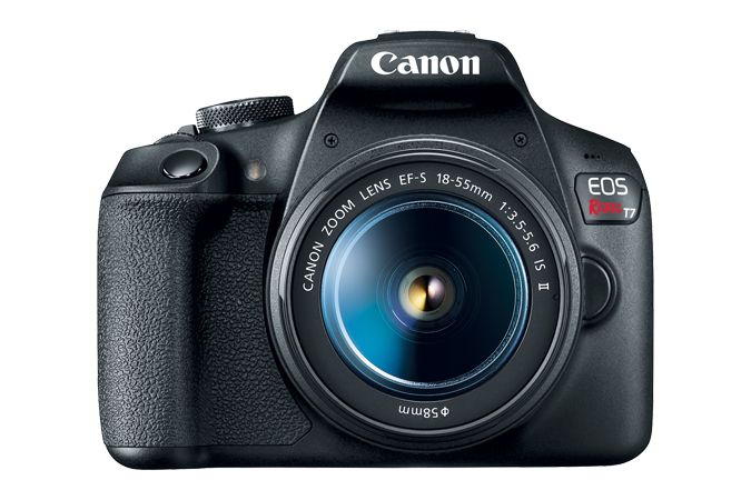 Camara Canon EOS Rebel T7 FHD LCD 3" EF-S 18-55mm CMOS 24.1MP