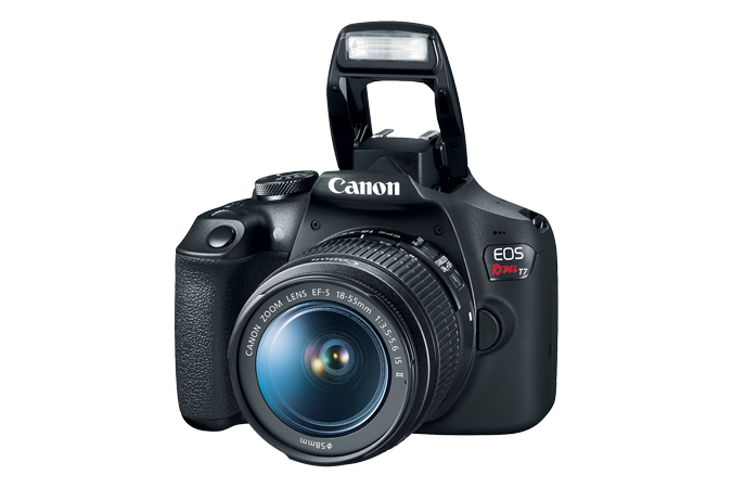 Camara Canon EOS Rebel T7 FHD LCD 3" EF-S 18-55mm CMOS 24.1MP