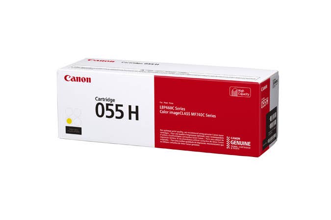 Tóner Canon Cartridge 055H 2300 Páginas Color Amarillo