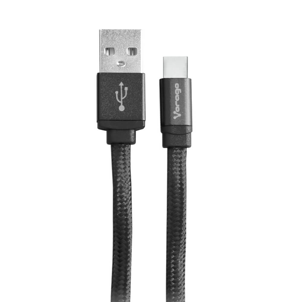 Cable Vorago Cab-123 Usb-Tipo C  1 Metro Carga Rapida Negro