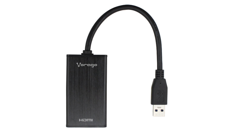 Adaptador Vorago ADP-204 USB 3.0 A HDMI Salida Aduio 3.5mm Color Negro
