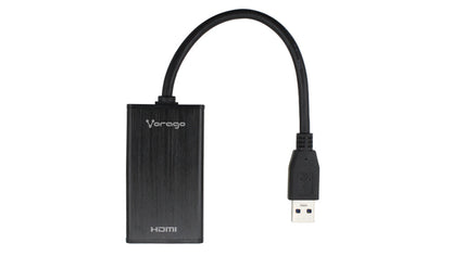 Adaptador Vorago ADP-204 USB 3.0 A HDMI Salida Aduio 3.5mm Color Negro