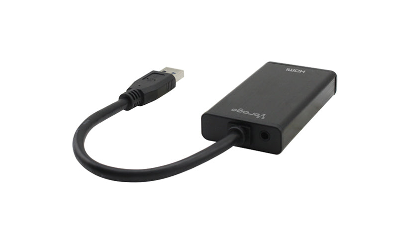 Adaptador Vorago ADP-204 USB 3.0 A HDMI Salida Aduio 3.5mm Color Negro