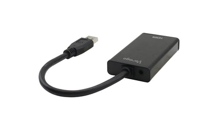 Adaptador Vorago ADP-204 USB 3.0 A HDMI Salida Aduio 3.5mm Color Negro