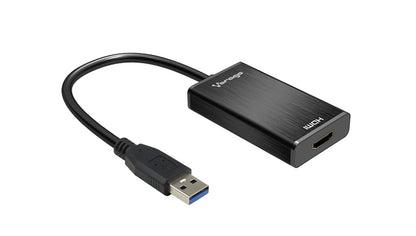Adaptador Vorago ADP-204 USB 3.0 A HDMI Salida Aduio 3.5mm Color Negro