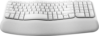 Teclado inalambrico Logitech Wave Keys color blanco