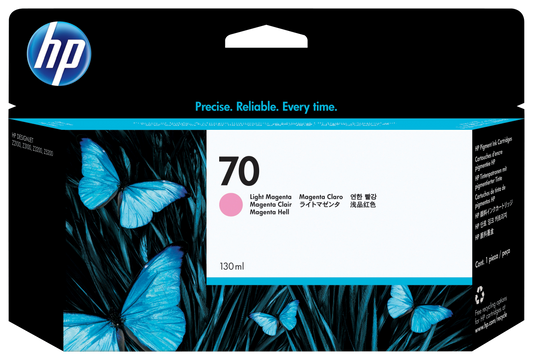 Tinta hp lf 70 magenta claro designjet z2100 z3100 130ml
