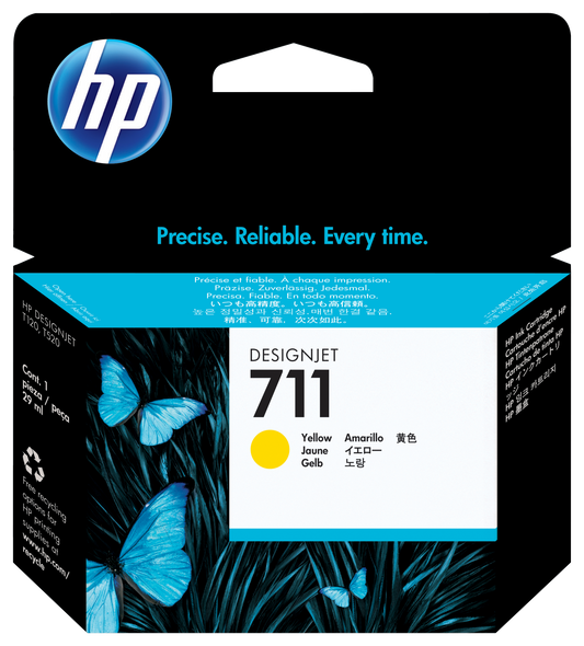 Tinta hp lf 711 amarillo 29ml designjet