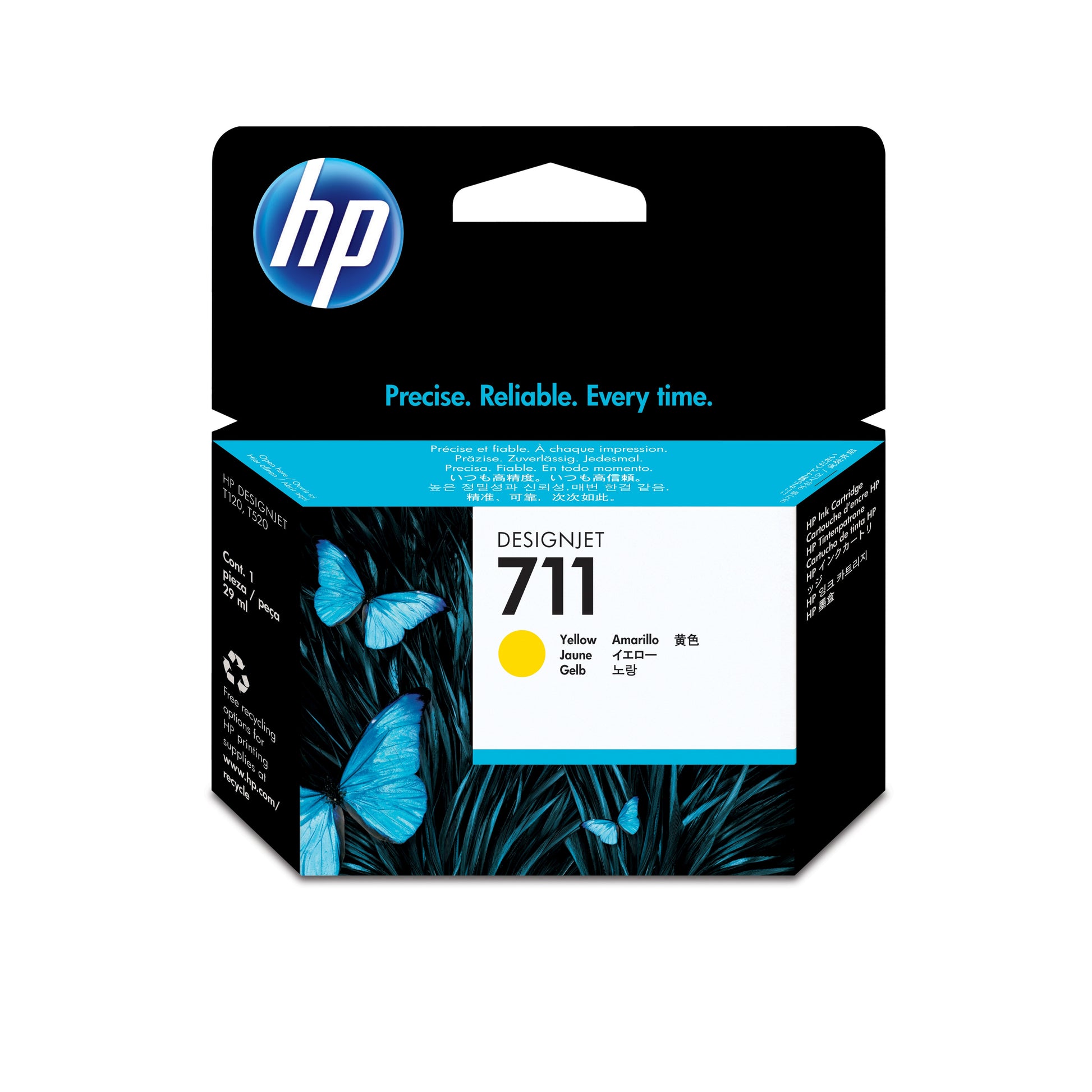 Tinta hp lf 711 amarillo 29ml designjet