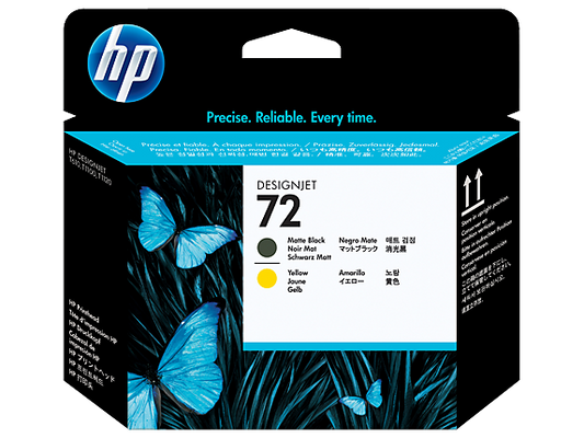 Cabezal HP LF de Impresión 72 Color Negro Mate-Amarillo