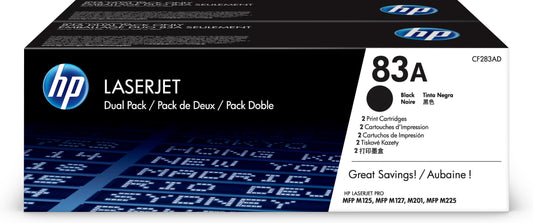 Toner HP 83A LaserJet Negro Dual Pack