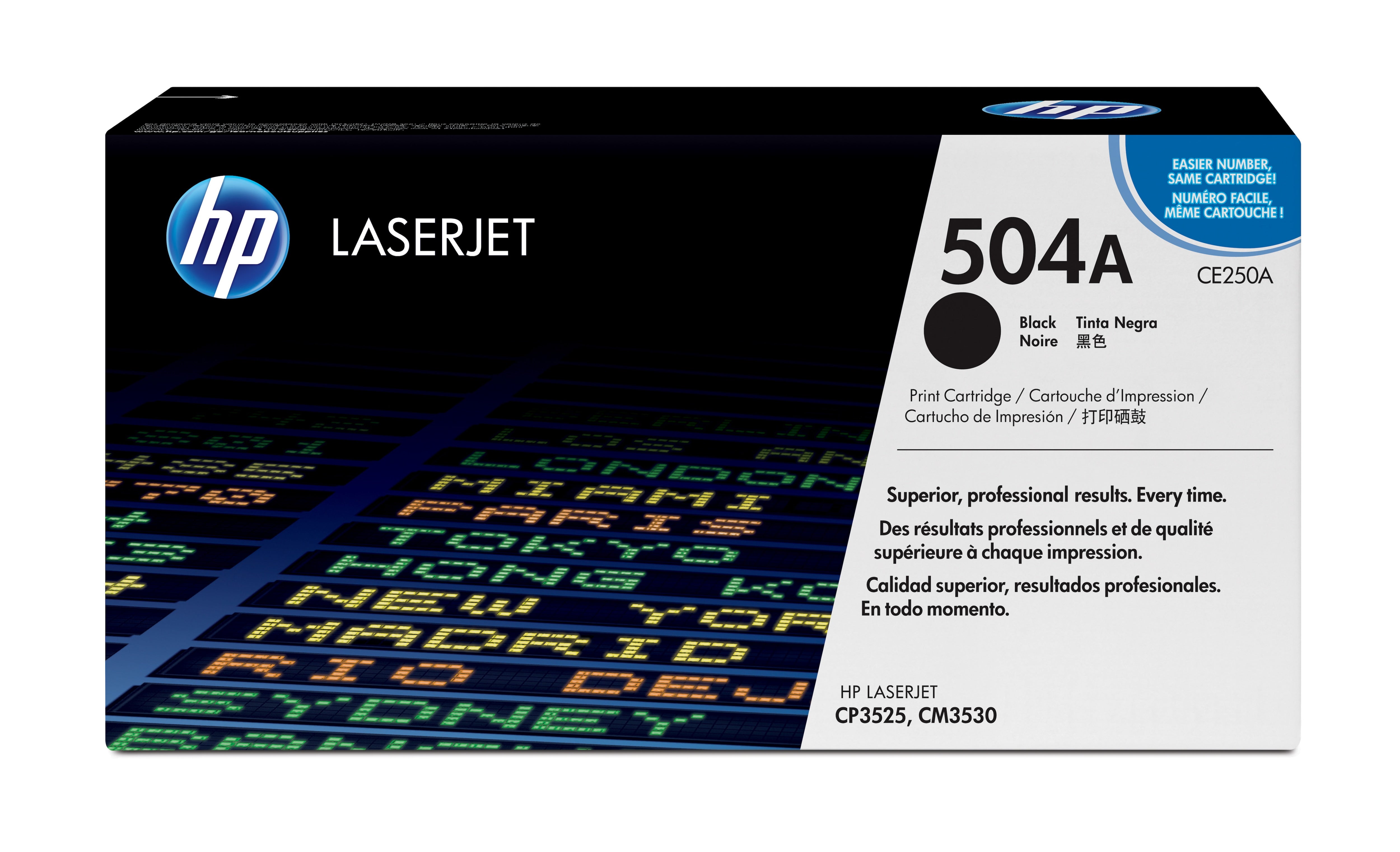 TONER LASERJET NEGRO 504A CP3525 CM3530 -  1pce250a - Código: 1pce250a-GO | Compra en Guadalajara