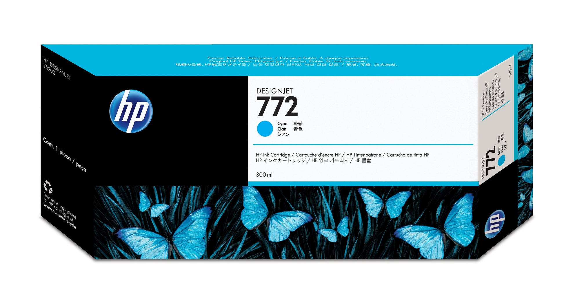 Tinta hp lf 772 cyan designjet z5200 300ml