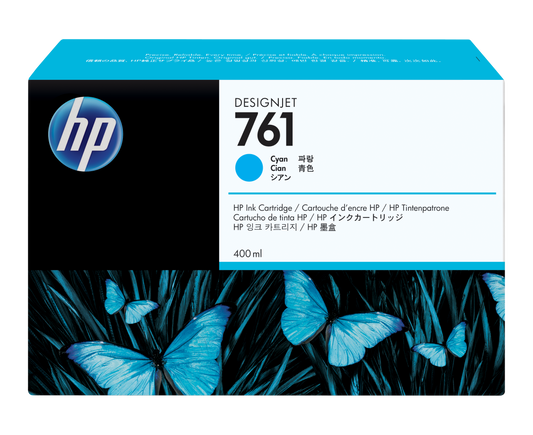 Tinta HP DesignJet LF 761 400ml Color Cian