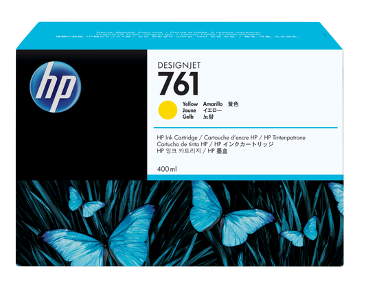Tinta hp lf 761 amarillo t7100 designjet 400ml
