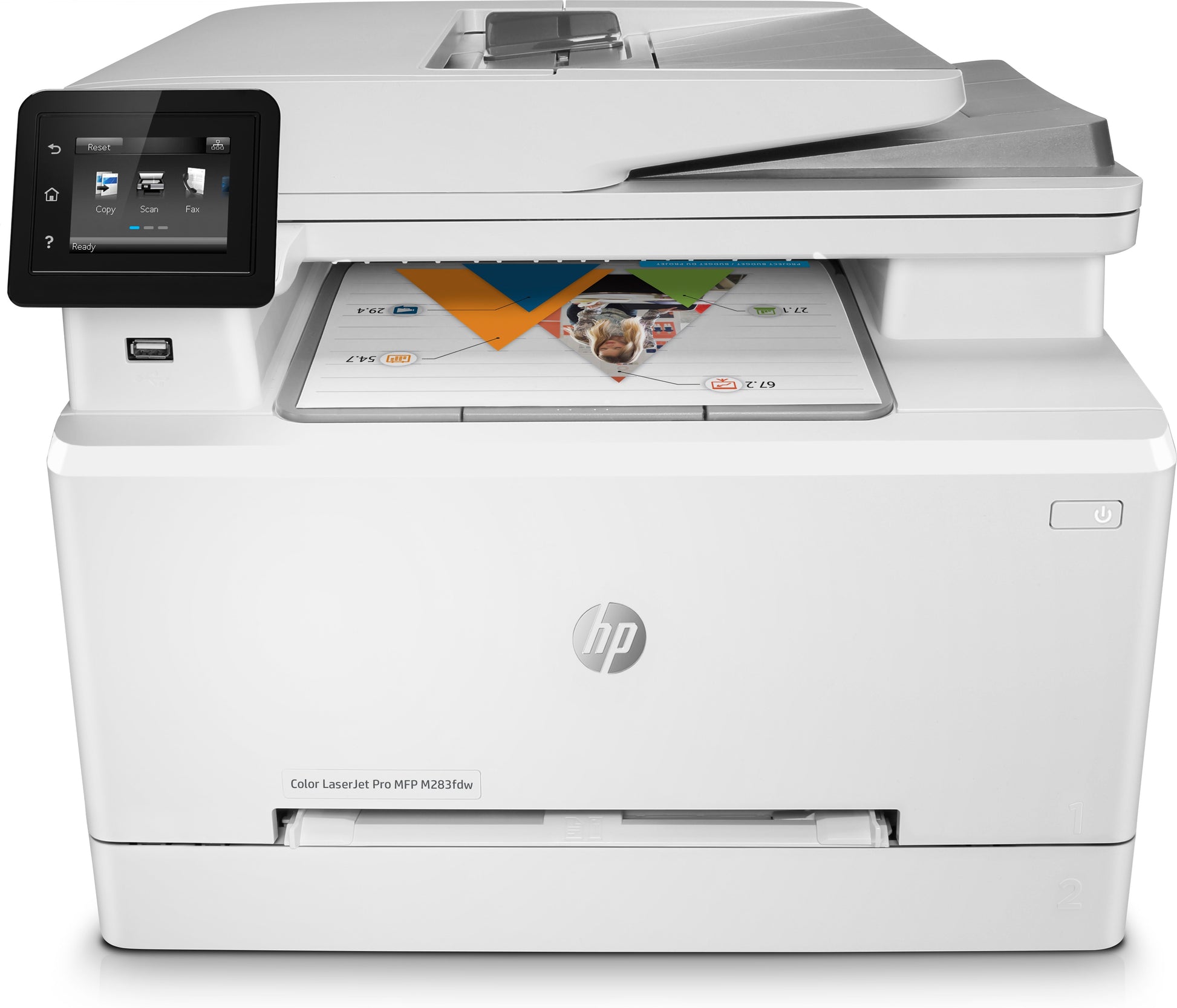 Multifuncional HP LaserJet Pro MFP M283fdw Color