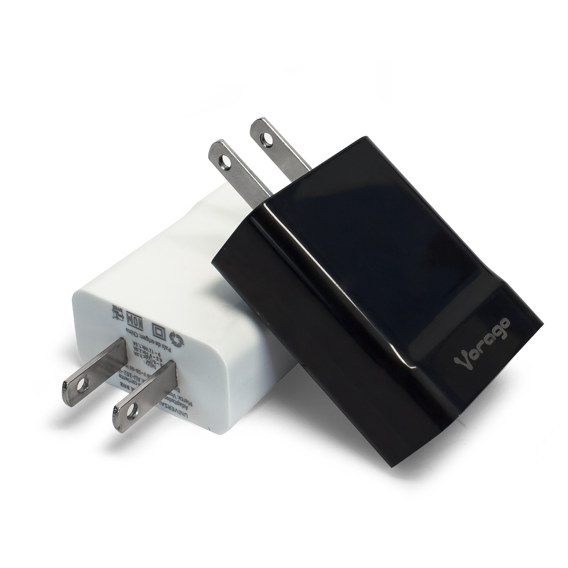 Cargador Vorago AU-302 Pared Carga Rápida 2.4A USB Color Blanco