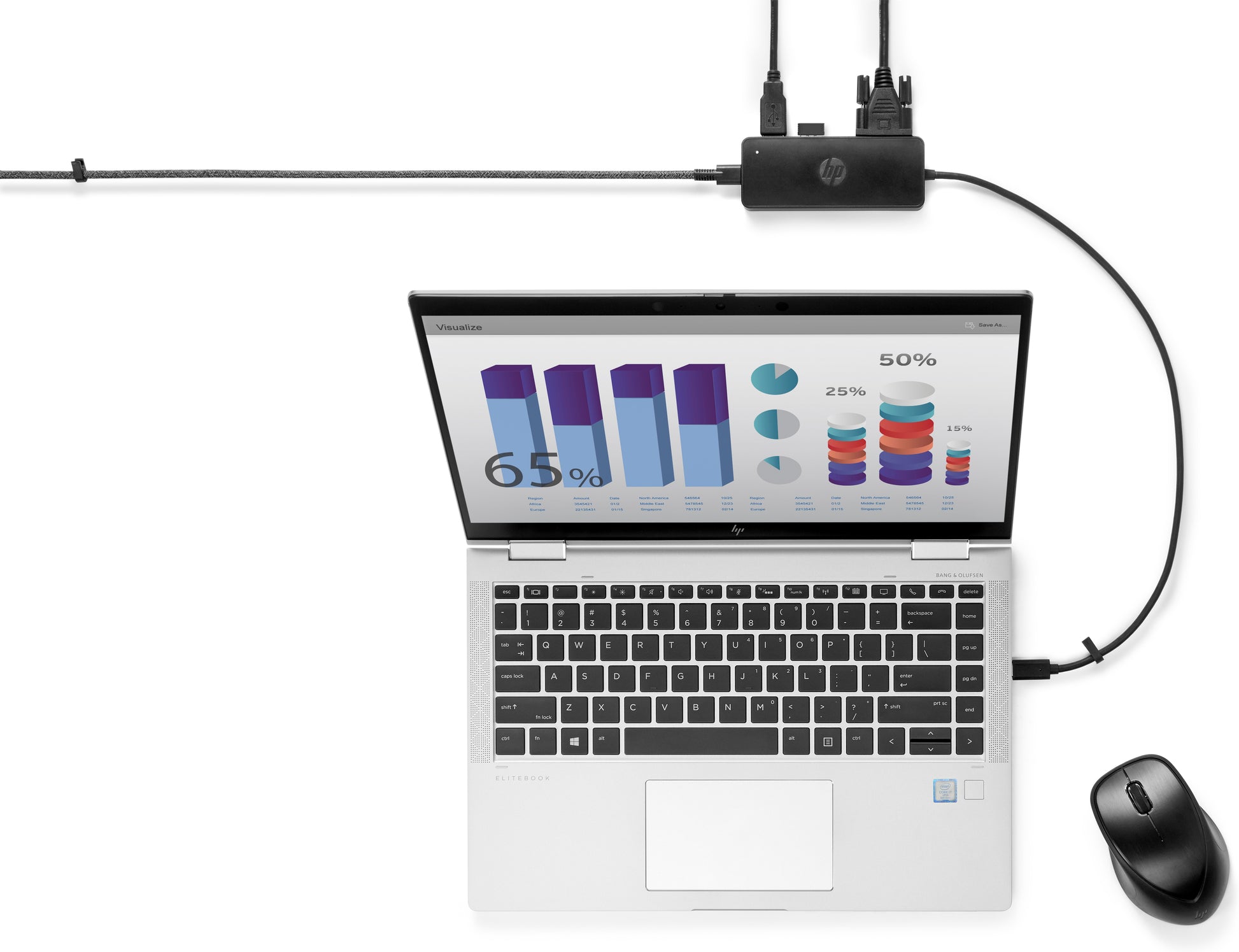 Adaptador HP USB-C Travel Hub G2 Color Negro