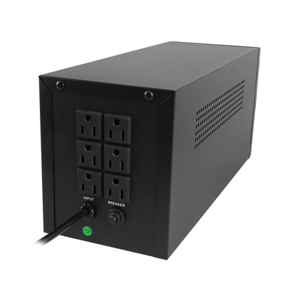 UPS Vorago UPS-500 No Break 1500VA/900W Batería Respaldo 6 Contactos