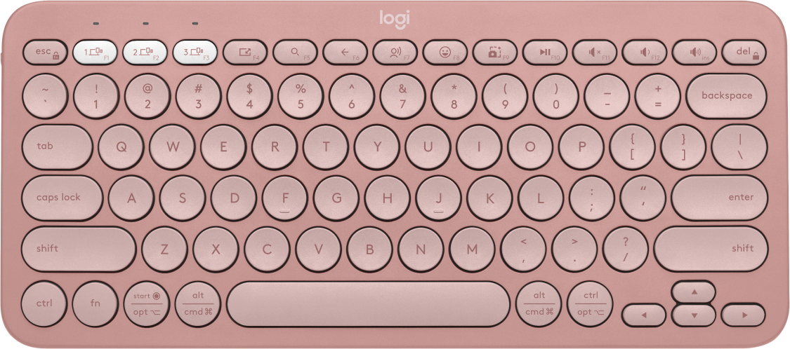 Teclado Bluetooth Logitech Pebble Keys 2 K380 color rosa