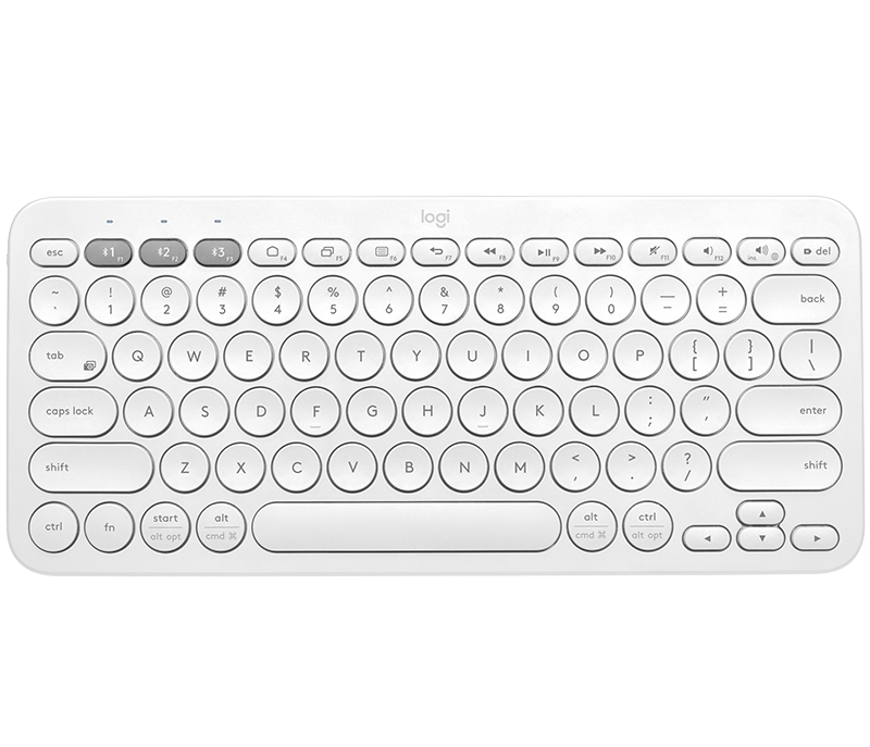 Teclado Logitech K380 Multidispositivo Inalámbrico Color Blanco