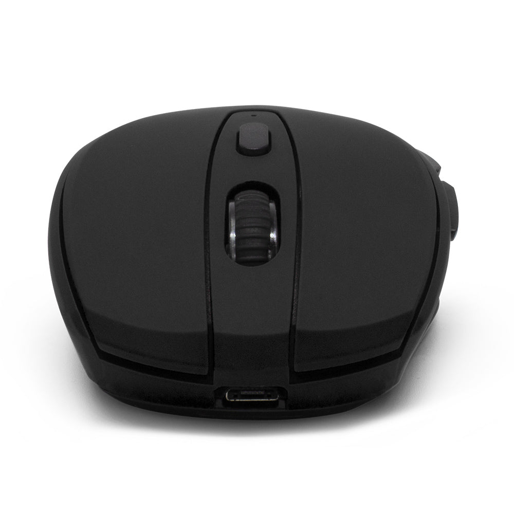 Mouse Vorago MO-306 Inalámbrico Iluminado 2400 dpi Recargable Color Negro